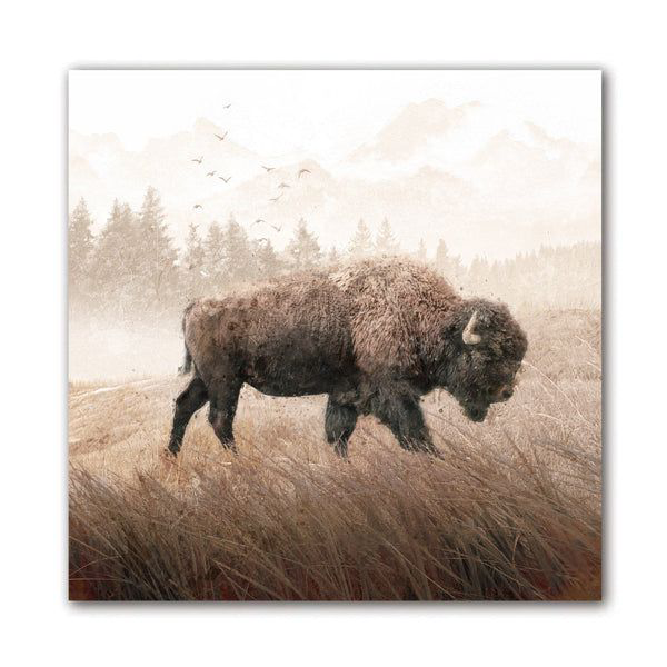 Scott Kennedy Lone Buffalo by Cody Johnson Block Mount Art Print | Bass ...